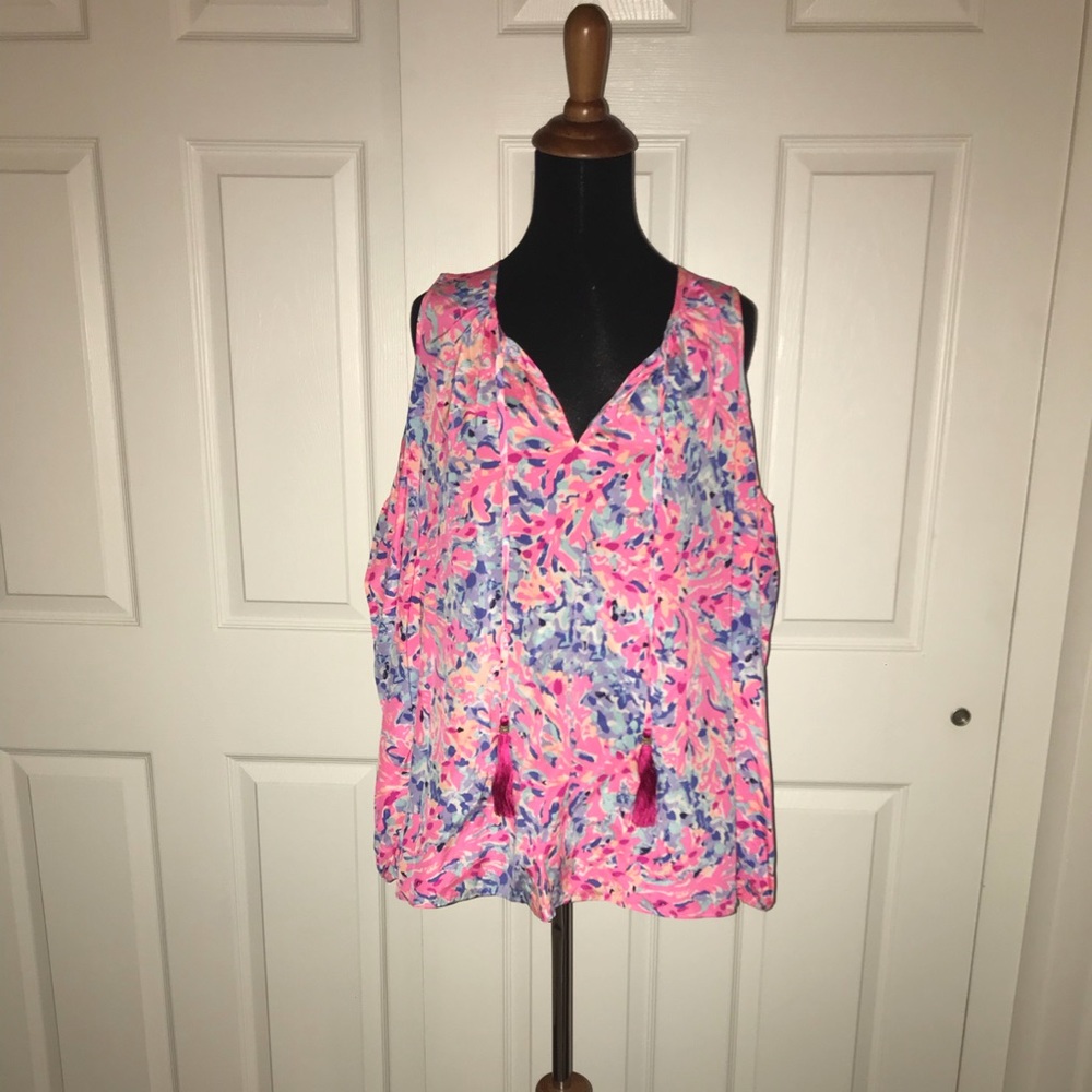 Lily Pulitzer - Finch Open Shoulder Top